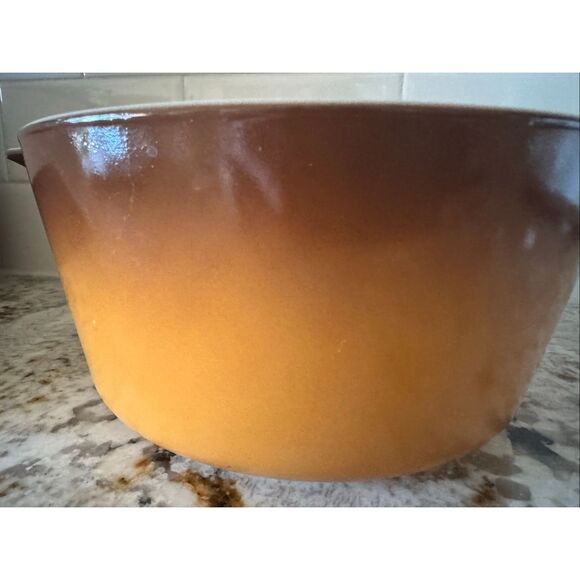 Pyrex 70’s bowl ombré farmstead old orchard 474-B casserole dish kitchen vintage - Picture 2 of 4